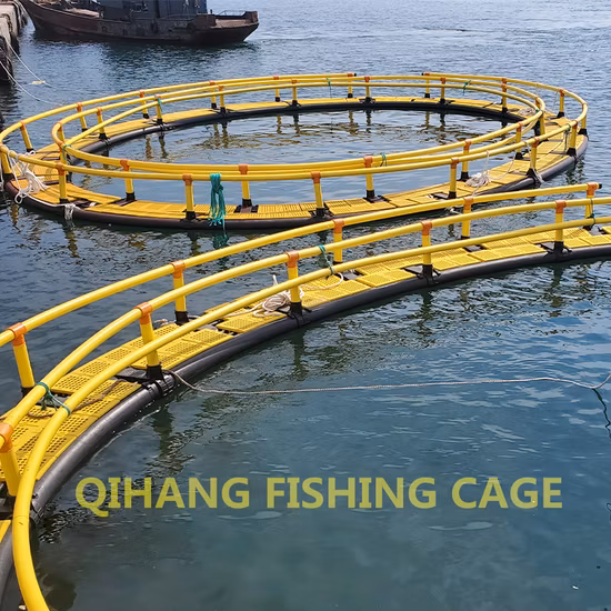 Qihang Fischzucht-Netzkäfig mit knotenlosem Netzbeutel